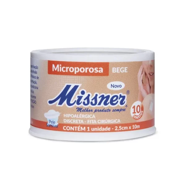FITA MICROPOROSA BEGE 2,5MM X 10M - Missner